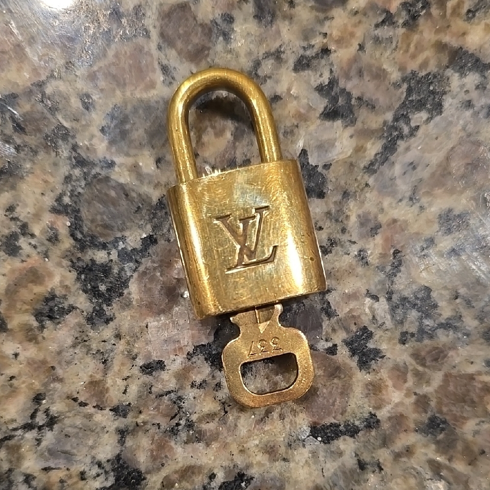 Louis Vuitton Brass Padlock with Key